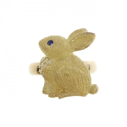 Nhẫn Sapphire K18YG hình thỏ 668269