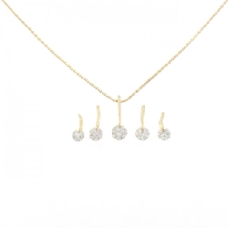 K18YG 2WAY Dây chuyền kim cương 2.00CT - Hàng hiệu Chính hãng 858735