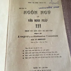 BAN TU THƯ TUẤN TÚ - NGÔN NGỮ VÀ VĂN MINH PHÁP TẬP 2,3 626568