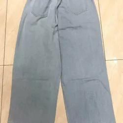 Quần jean ống suông rộng phong cách Suncbvn size XXL( 75-85 kg) màu Xanh nhạt Retro tốt   553661
