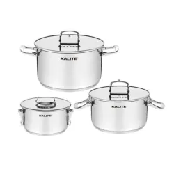 Bộ 3 nồi KALITE KL381 bền bỉ đáp ứng mọi nhu cầu nấu nướng 572264