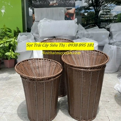 Giỏ mây trưng bày trái cây, giỏ mây đựng trái cây siêu thị chính hãng 478789
