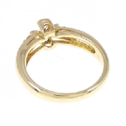 Nhẫn kim cương K18YG hình cỏ ba lá 0.35CT - Hàng hiệu chính hãng 855680