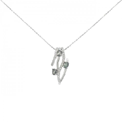 K18WG Alexandrite Necklace 0.41CT - Hàng hiệu Authentic