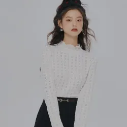 Semir Áo Thun Dài Tay Áo Chui Đầu Ren Thiết Kế Cho Nữ Áo Thun Dệt Kim 791327