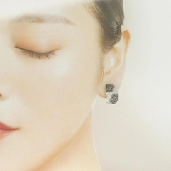 K18WG Bông tai/Khuyên tai hoa kim cương 1.28CT - Hàng hiệu Chính hãng 869140