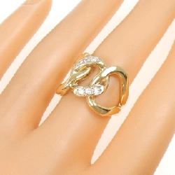 Nhẫn kim cương K18YG 0.19CT 667357