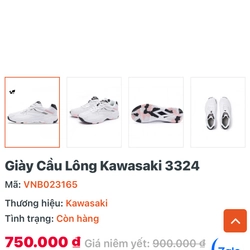 Giày thể thao Kawasaki size 39 fit 38 (form nhỏ) 474809
