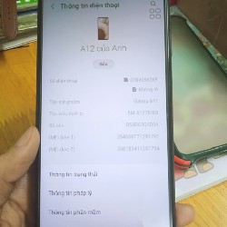 SAMSUNG A12 RAM 6GB / ROM 128 2 SIM 2 SÓNG PIN TRÂU 46997