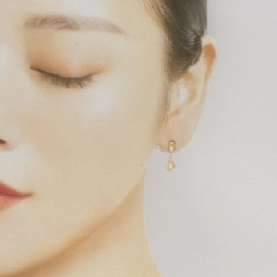 K18YG Bông tai kim cương 0.18CT - Hàng hiệu Chính hãng 870226