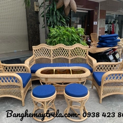 Bộ bàn ghế sofa mây phòng khách 458215