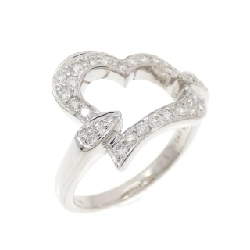 Nhẫn kim cương hình trái tim K18WG 0.40CT - Hàng hiệu Chính hãng