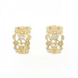 K18YG Bông tai/Khuyên tai kim cương 0.70CT - Hàng hiệu Chính hãng