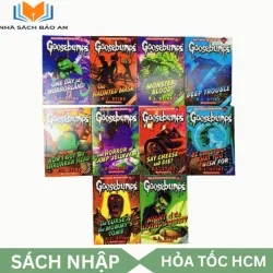 Bộ truyện - Goosebumps 10 quyển - Cơn sốt kinh dị tuổi thơ đã trở lại, sách nhập trung đẹp