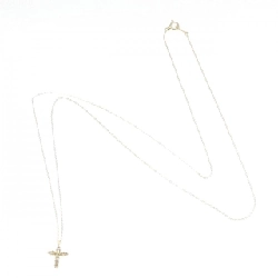 K18YG Dây chuyền kim cương chéo 0.1CT - Hàng hiệu chính hãng 846901