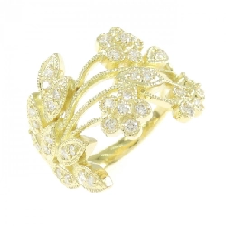 Nhẫn kim cương hoa K18YG 0.35CT - Hàng hiệu chính hãng