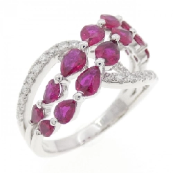 Nhẫn Ruby 750WG 1.59CT - Hàng hiệu Chính hãng