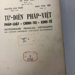 Từ điển Pháp-Việt: Pháp luật - Chính trị - Kinh tế - Vũ Văn Mẫu, Nguyễn Văn Trác 781306