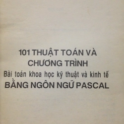 101 THUẬT TOÁN VÀ CHƯƠNG TRÌNH 495341