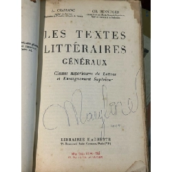 Les Textes Littéraires généraux