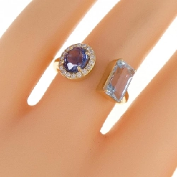 Nhẫn đá màu K18YG - Hàng hiệu Authentic 860381