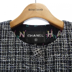 【Mã giảm giá】Áo khoác không cổ CHANEL 636640