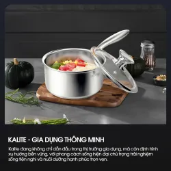 Quánh inox Kalite KSP1601 16cm 3 lớp inox 304 cao cấp, an toàn bền đẹp mới 100% chính hãng 574417