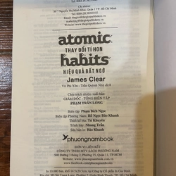 Atomic Habits - Thay Đổi Tí Hon Hiệu Quả Bất Ngờ - James Clear (k1) 516512