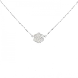 K18WG Hoa Kim Cương Dây Chuyền 0.50CT - Hàng hiệu Chính hãng