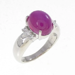 Nhẫn Ruby tổng hợp Clé Sainbelle 3.60CT - Hàng hiệu Authentic