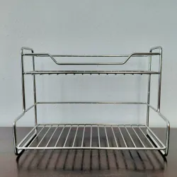 Kệ inox đựng mĩ phẩm, đồ dùng nhà bếp, decor