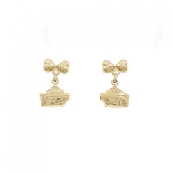 Bông tai 750YG Ruy băng × Du thuyền - Hàng hiệu Chính hãng