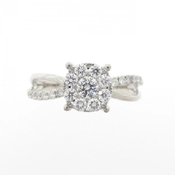 Nhẫn kim cương K18WG 0.101CT - Hàng hiệu Authentic 853125