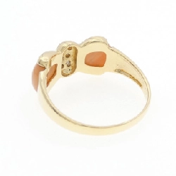 Nhẫn san hô ruy băng K18YG - Hàng hiệu Authentic 847818