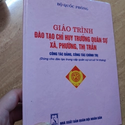 Giáo trình đào tạo chỉ huy trưởng quân sự xã, phường, thị trấn