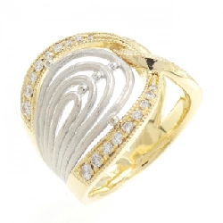 Nhẫn kim cương K18YG/K18WG 0.41CT - Hàng hiệu Authentic