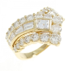 Nhẫn kim cương K18YG - Hàng hiệu Authentic