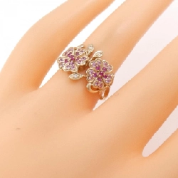 Nhẫn đá màu hoa K18PG - Hàng hiệu Authentic 855313