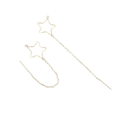 K10YG Ngôi sao Bông tai Cubic - Hàng hiệu Chính hãng 871151