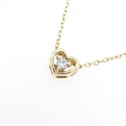 K10YG Dây chuyền hình trái tim kim cương 0.02CT - Hàng hiệu Chính hãng 861543