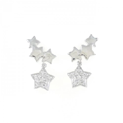 K18WG Bông tai kim cương sao 0.24CT - Hàng hiệu Chính hãng