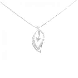 Dây chuyền kim cương K18WG 0.15CT - Hàng hiệu Chính hãng