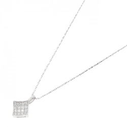 K18WG Pave Diamond Necklace 0.30CT - Hàng hiệu Authentic 860164