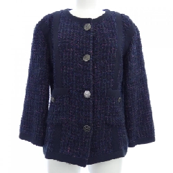 Áo khoác không cổ CHANEL P45580V33531 13P