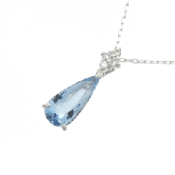 K18WG Aquamarine Necklace 1.14CT - Hàng hiệu Authentic 858803