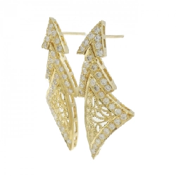 K18YG Bông tai kim cương 1.24CT - Hàng hiệu Chính hãng 869642