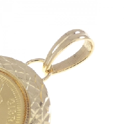 K18YG(枠) Đồng xu Mặt dây chuyền - Hàng hiệu Authentic 871390