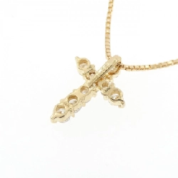 K18YG Dây chuyền kim cương chéo 0.30CT - Hàng hiệu chính hãng 860071