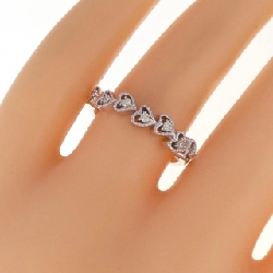 Nhẫn kim cương hình trái tim K18WG 0.10CT - Hàng hiệu Chính hãng 856006