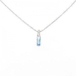 PT900/PT850 Blue Topaz Necklace - Hàng hiệu Authentic
